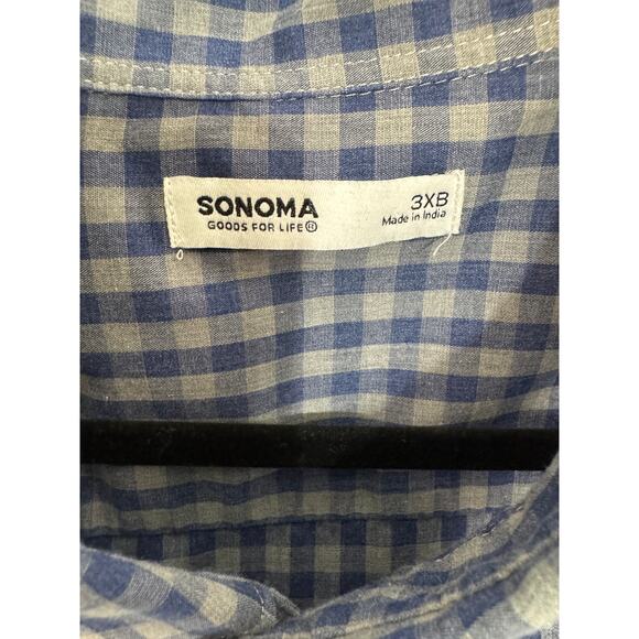 Sonoma Men's 3XB Button Down Long Sleeve Shirt - Picture 2 of 5